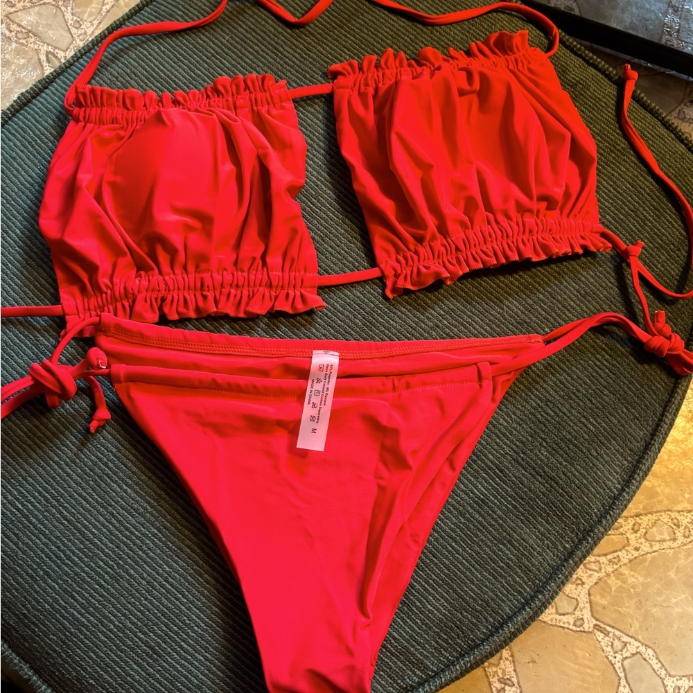 BNWT Sexy Red 2 piece bathing suit